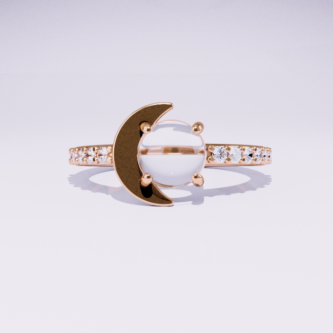 sailor moon ring in rose gold