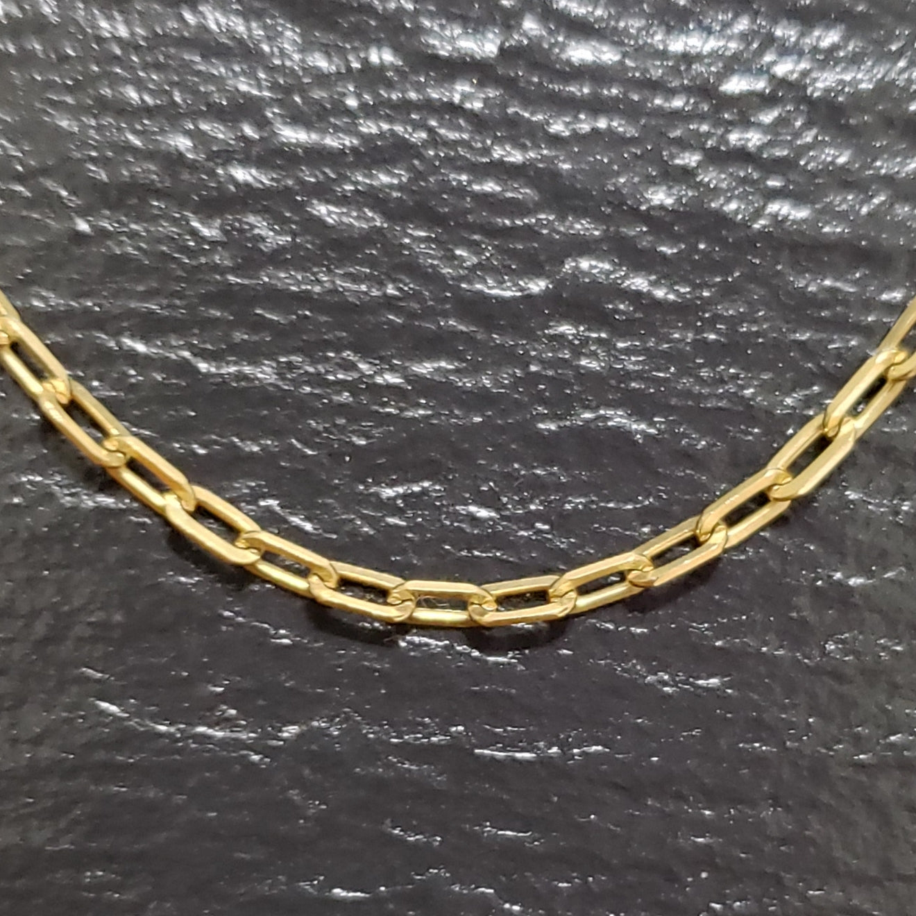 10k yellow paper clip chain