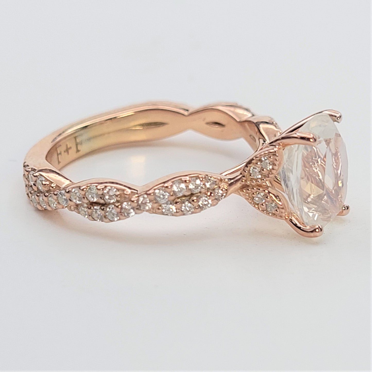 vintage moonstone engagement ring oval