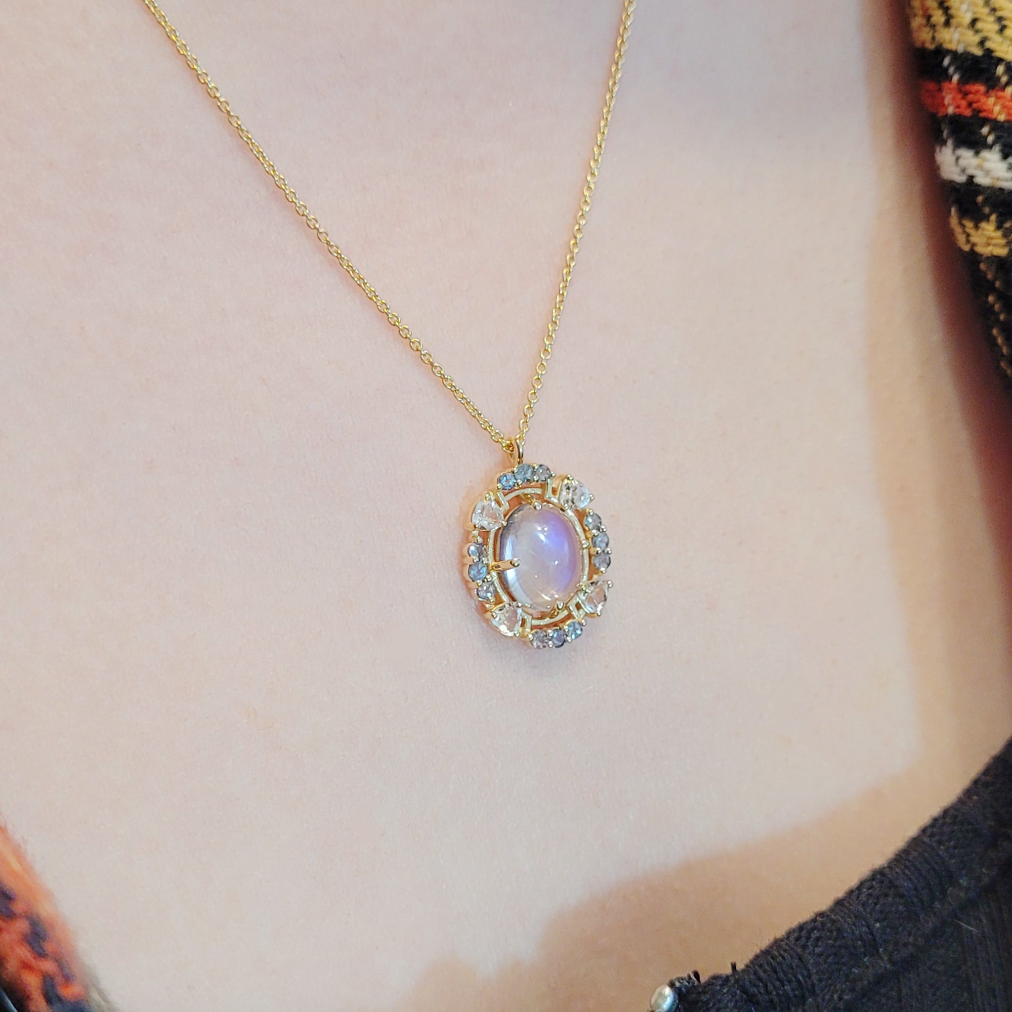 June Birth Flower & Birthstone Necklace - Rose & Alexandrite - Silver –  Honey Willow - handmade jewellery
