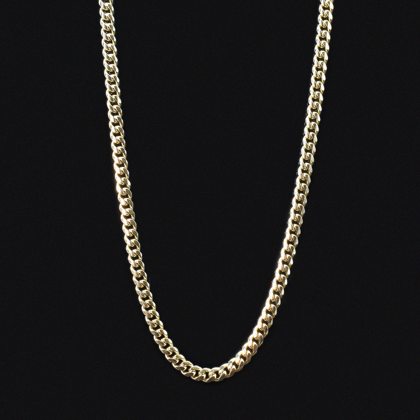 cuban chain link unisex male for him gold