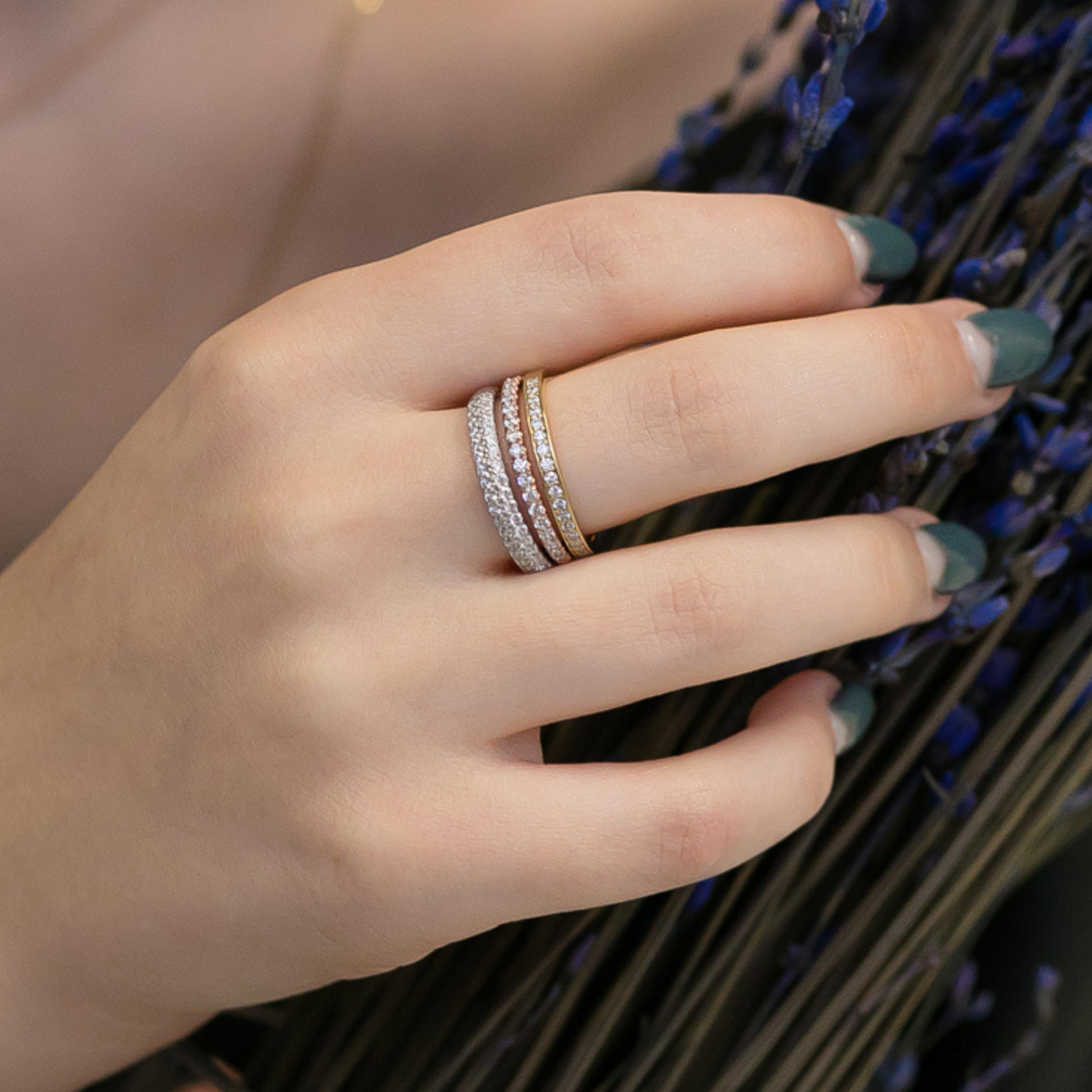 diamond wedding rings in gold for women