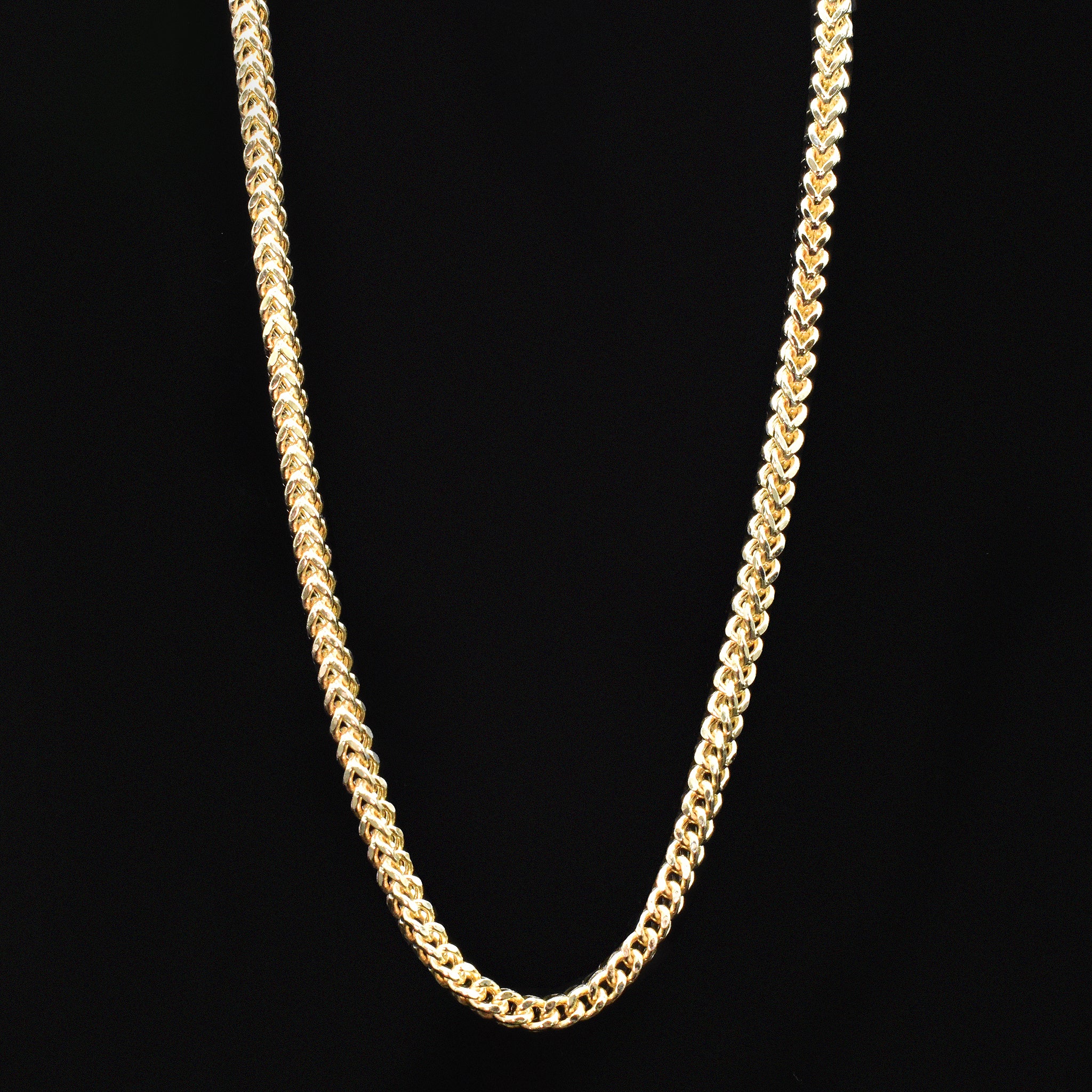 Franco Necklace in Gold - 3mm – Sikacci