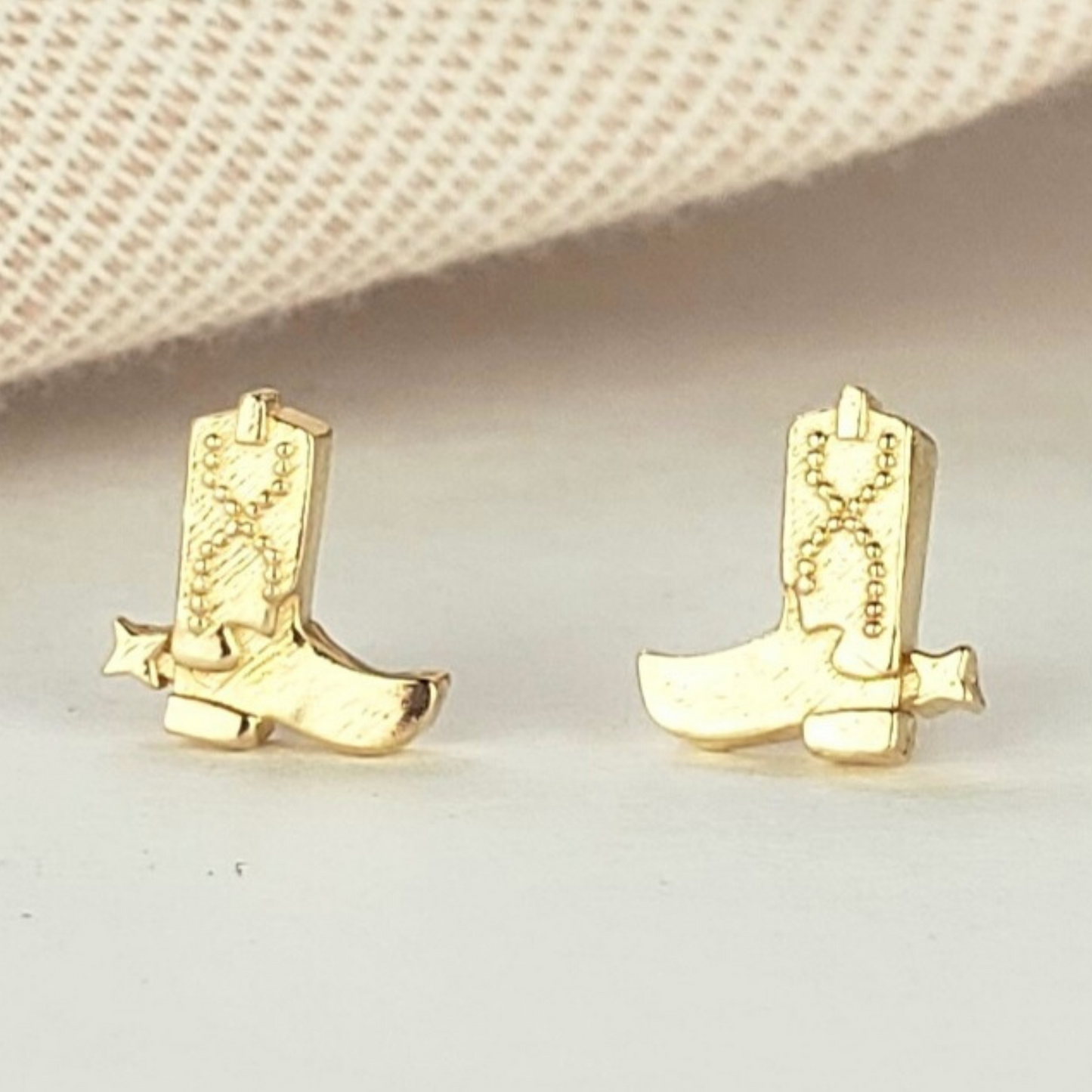 cowboy boot studs gold cowgirl jewelry