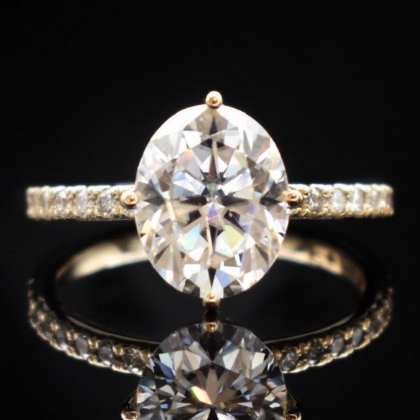 oval diamond engagement ring solitaire