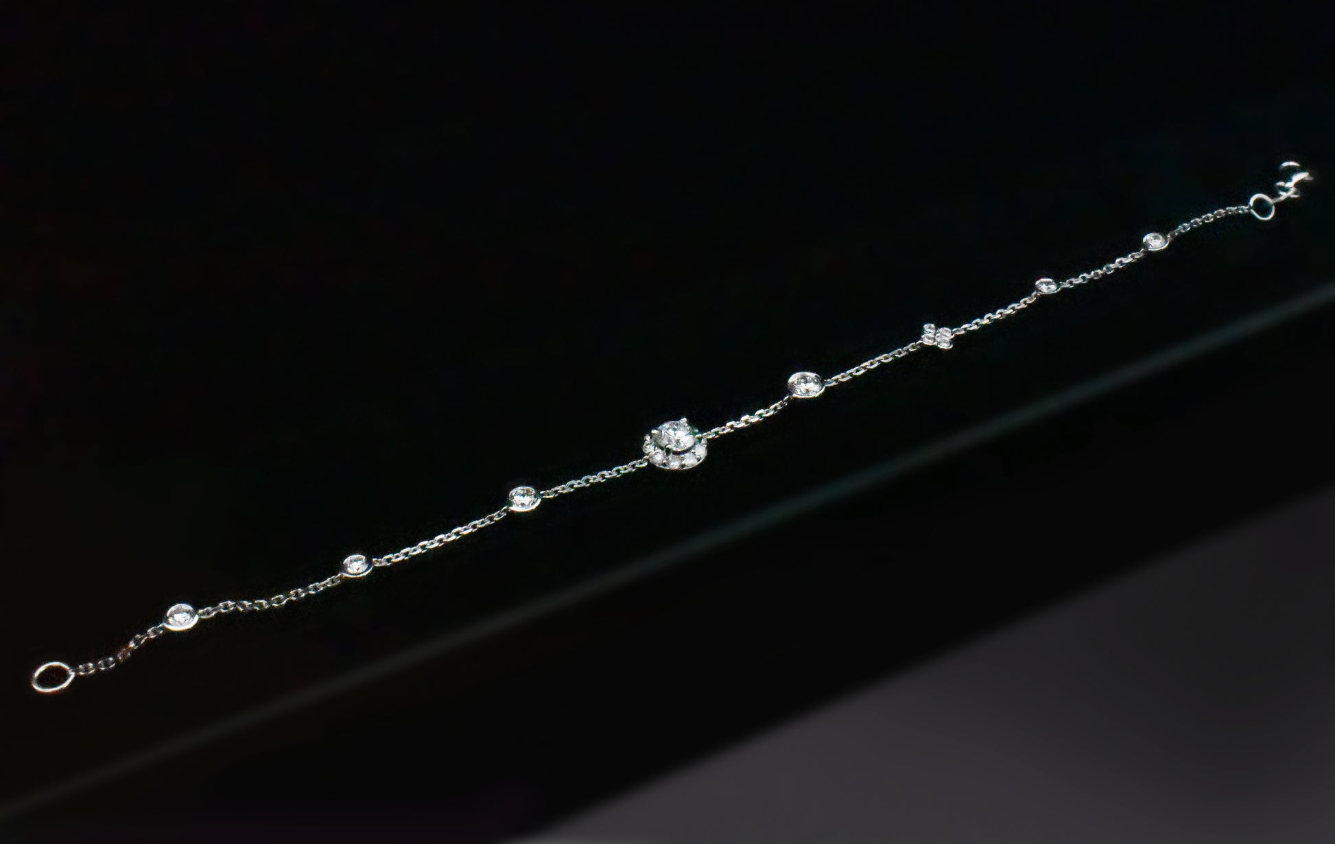 custom diamond charm bracelet
