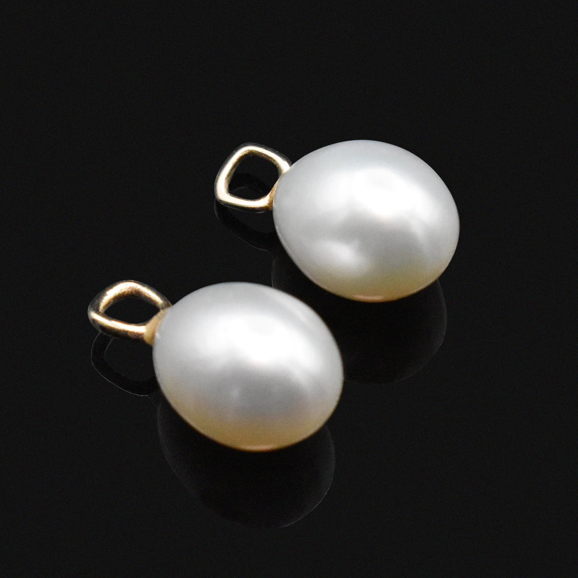 removable pearls pearl earrings huggies hoops